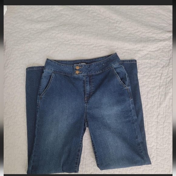 d. jeans Dark Blue Women's Wide Leg Jeans - Picture 3 of 5